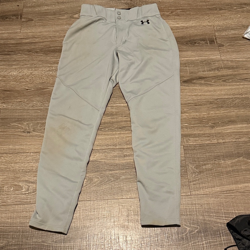 Under Armour Men's Light Gray Baseball Pants